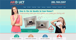 Desktop Screenshot of airductcleaning-houstontx.com