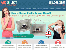 Tablet Screenshot of airductcleaning-houstontx.com
